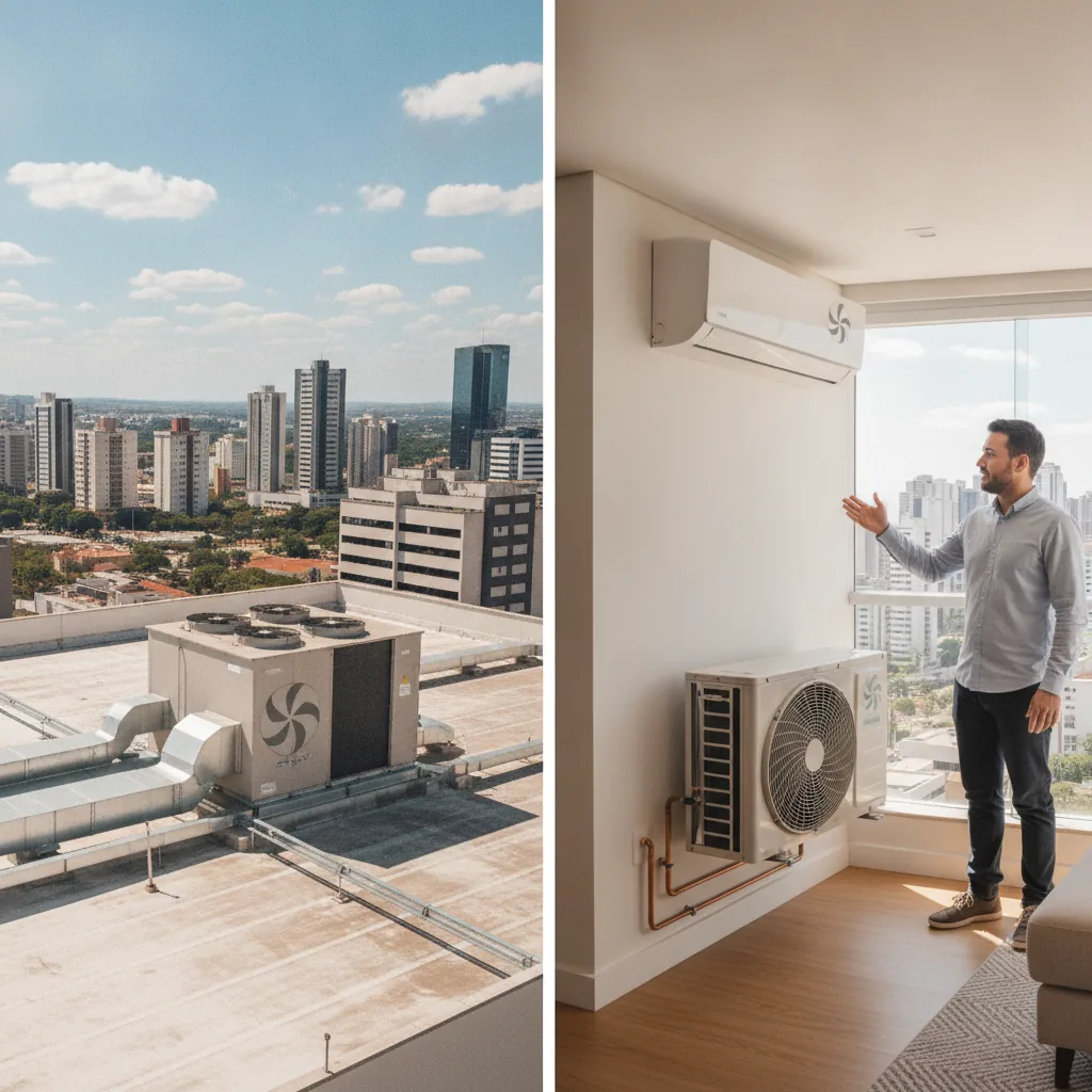 Ar Condicionado Central vs Split em Goiânia: Qual Escolher?