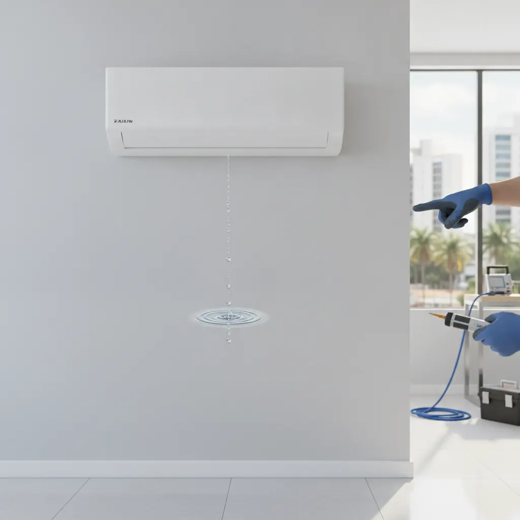 Ar condicionado Daikin pingando água em Goiânia: o que fazer