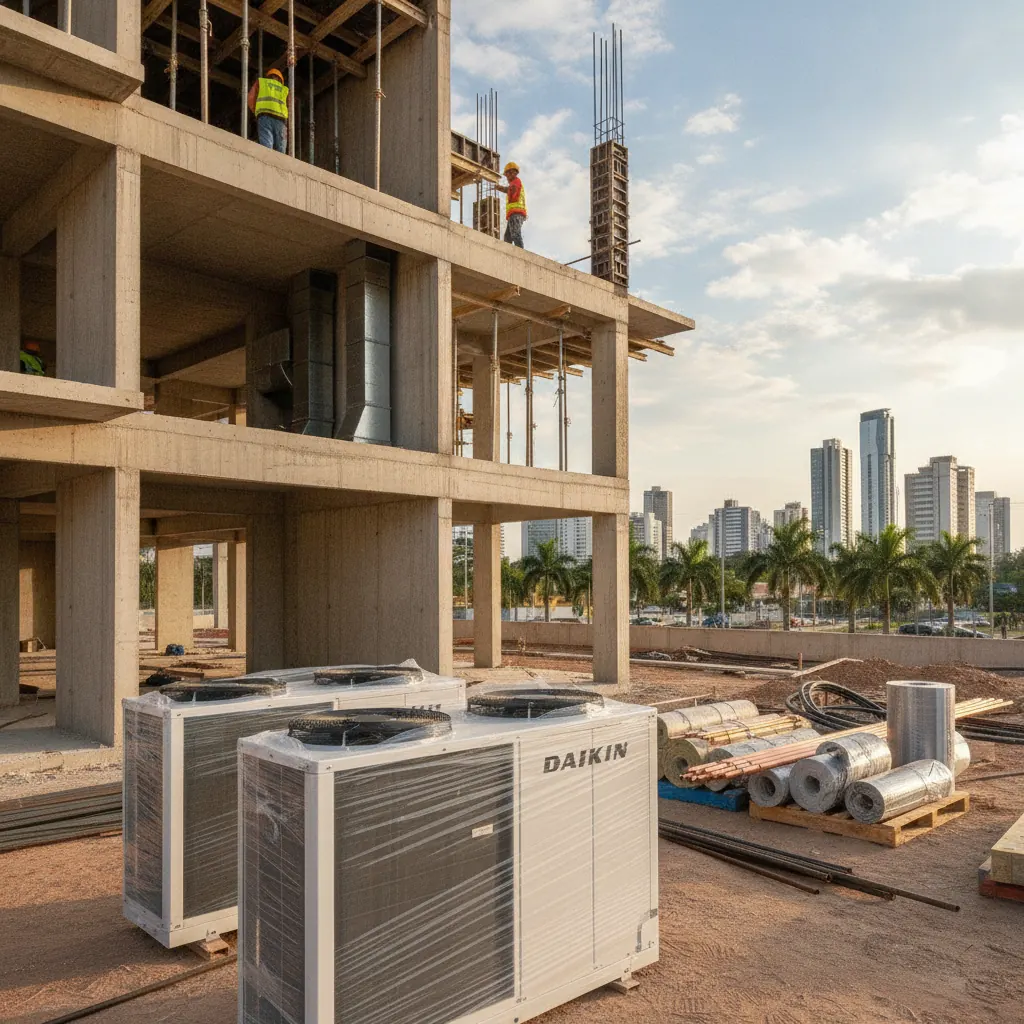 Ar condicionado para obra nova em Goiânia: o que prever