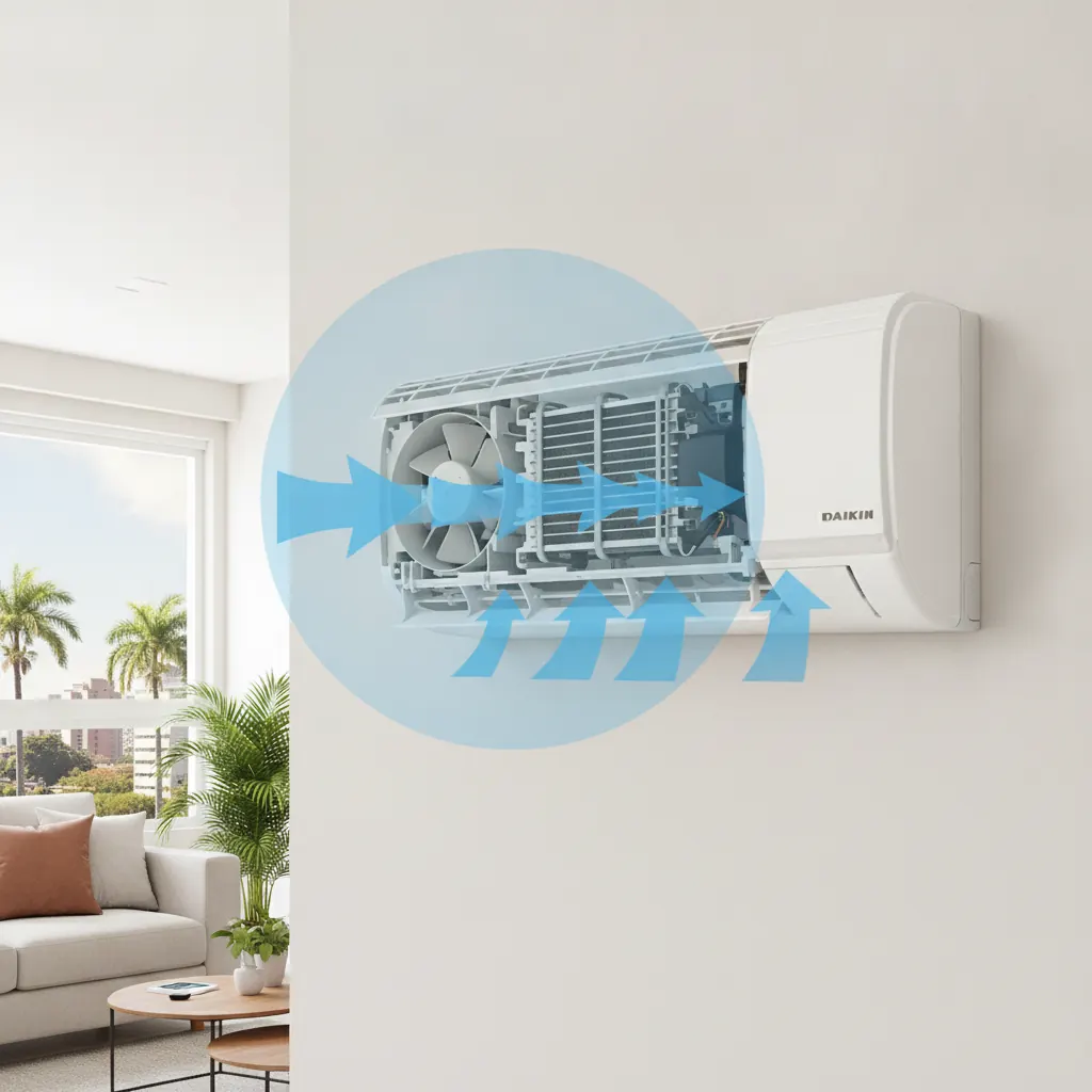 Como Funciona o Modo Ventilação do Ar Condicionado Daikin em Goiânia