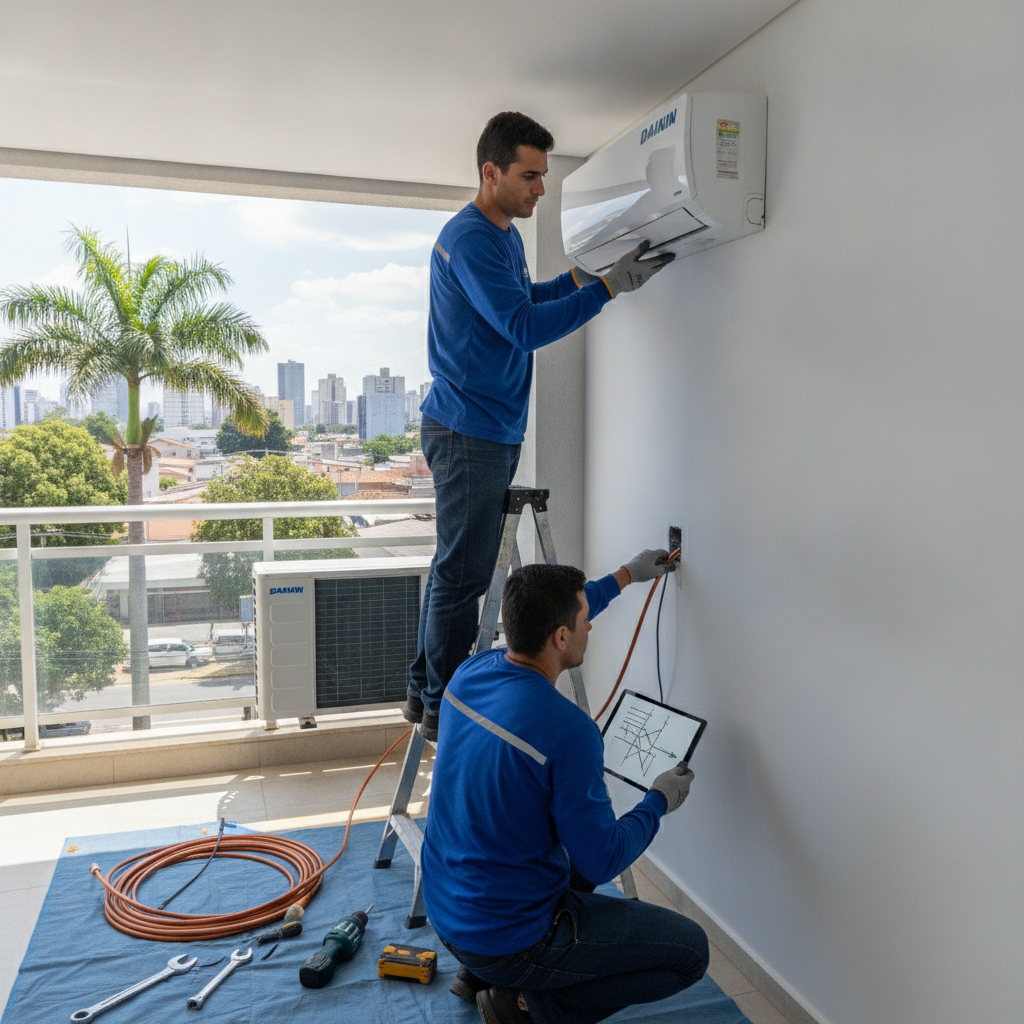 Como Instalar Ar Condicionado Split Daikin em Goiânia