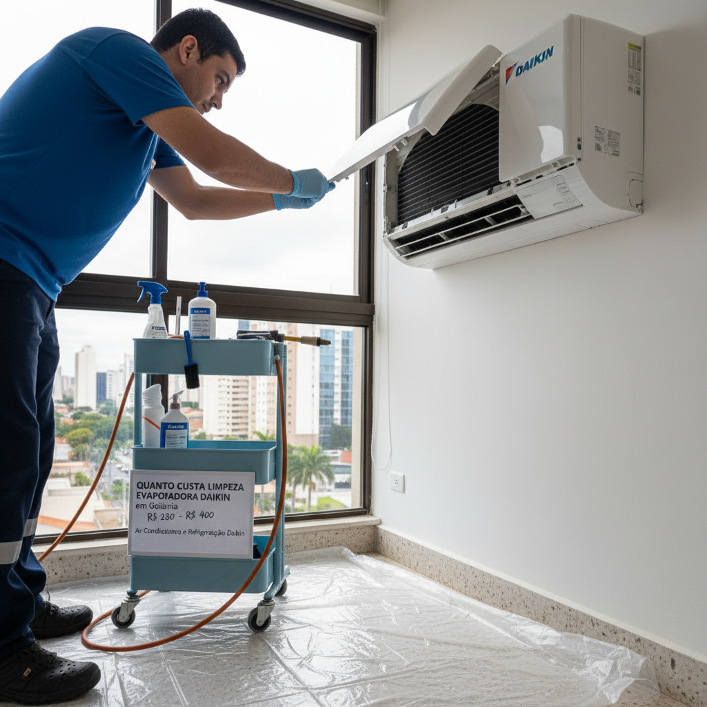 Como Limpar Evaporadora Ar Condicionado Daikin em Goiânia