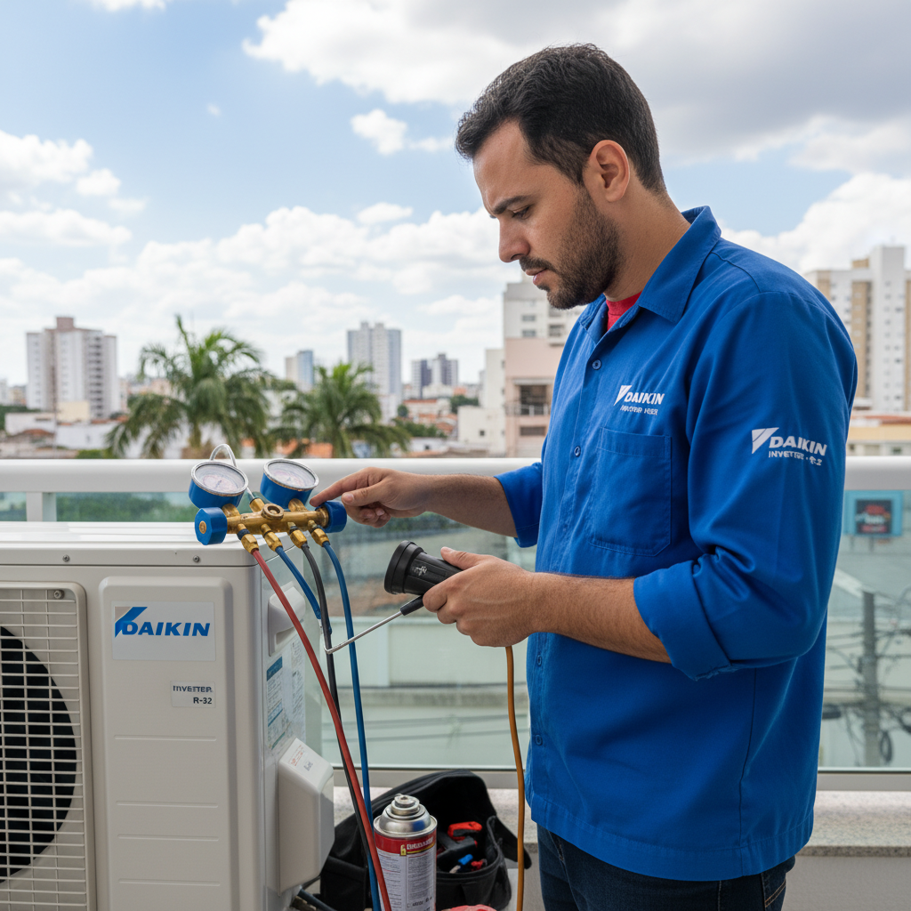 Como Saber se Ar Condicionado Daikin Precisa de Gás Goiânia