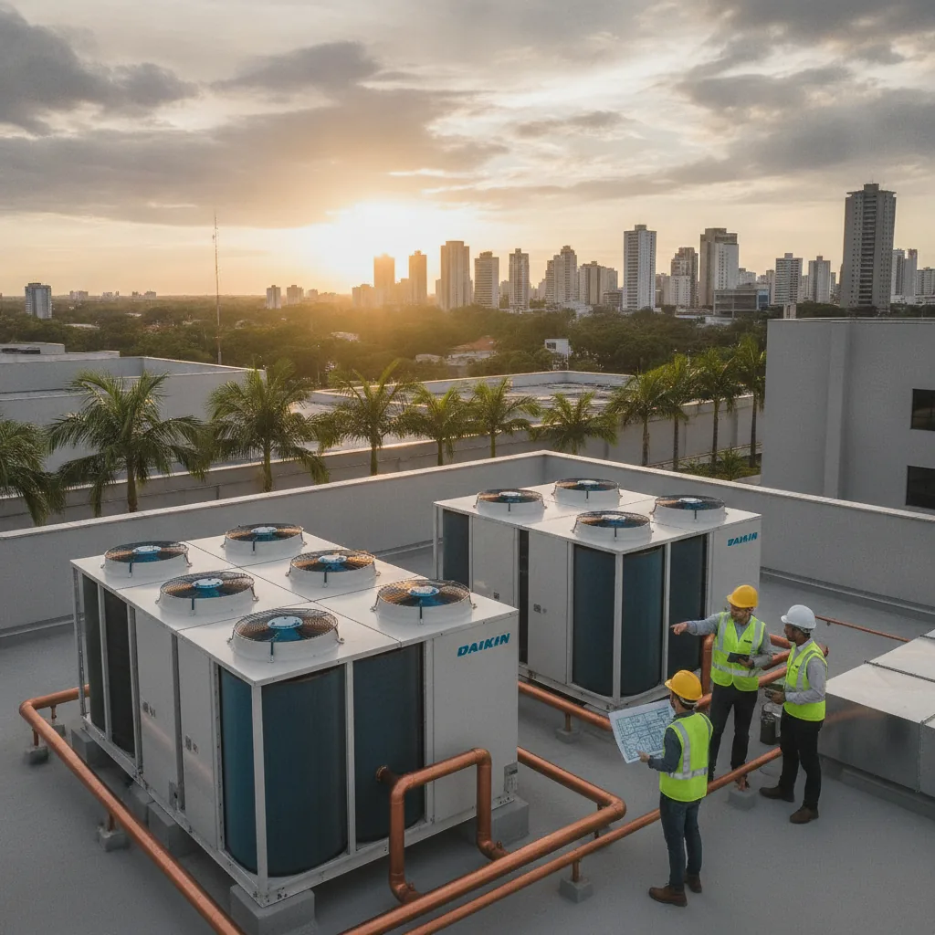 Etapas de um Projeto de Refrigeração Daikin para Edifício Comercial em Goiânia