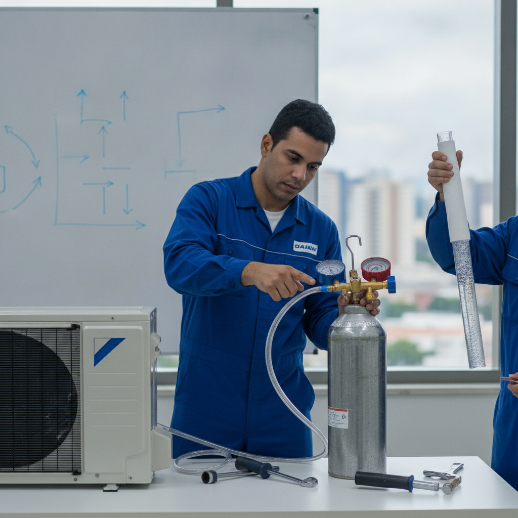 Gás Refrigerante e Recarga do Ar Condicionado Daikin em Goiânia