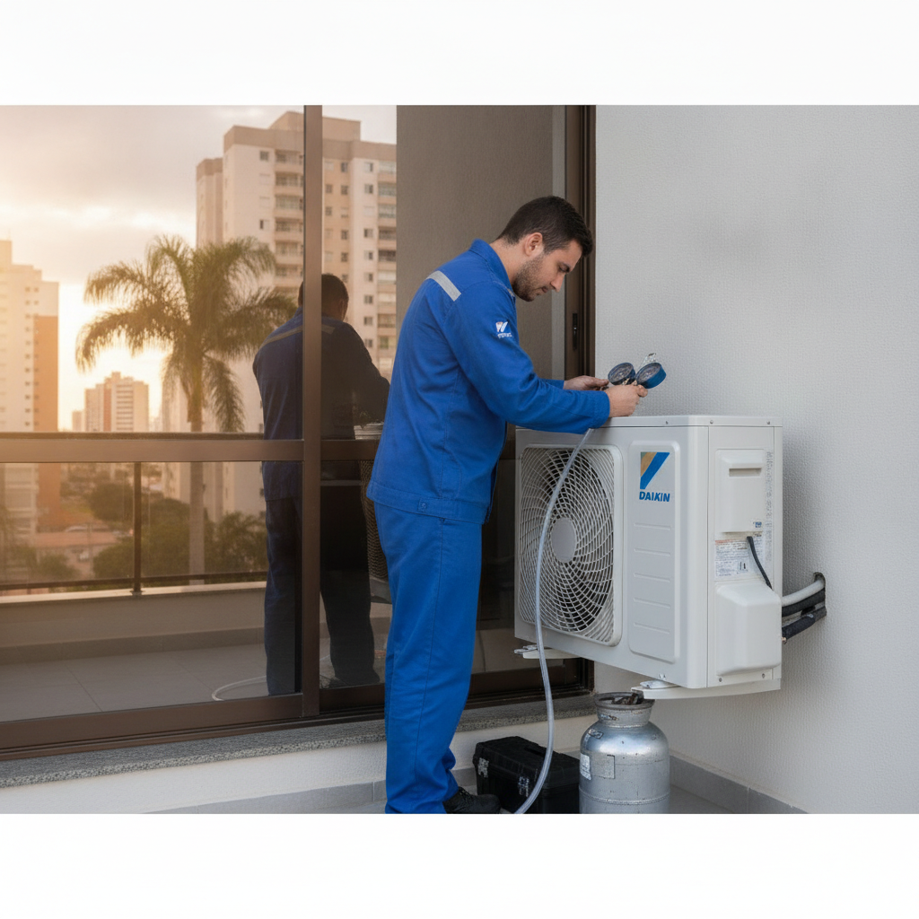 Gás Refrigerante e Recarga do Ar Condicionado Daikin em Goiânia