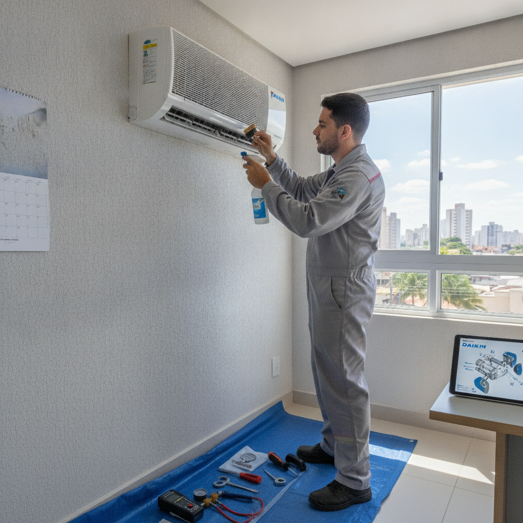 Manutenção Preventiva de Ar Condicionado Comercial em Goiânia