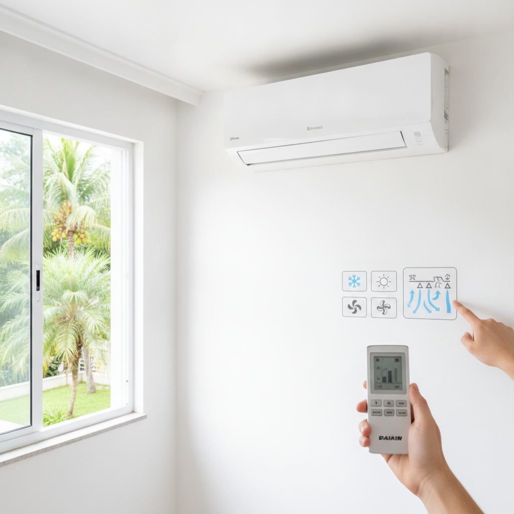 Modos de Operação do Ar Condicionado Daikin Split em Goiânia