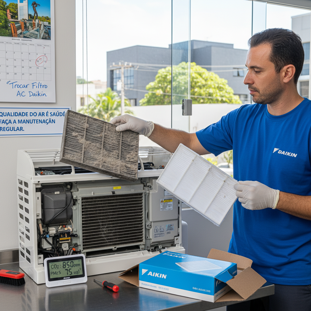 Quando Trocar Filtro Ar Condicionado Daikin Goiânia