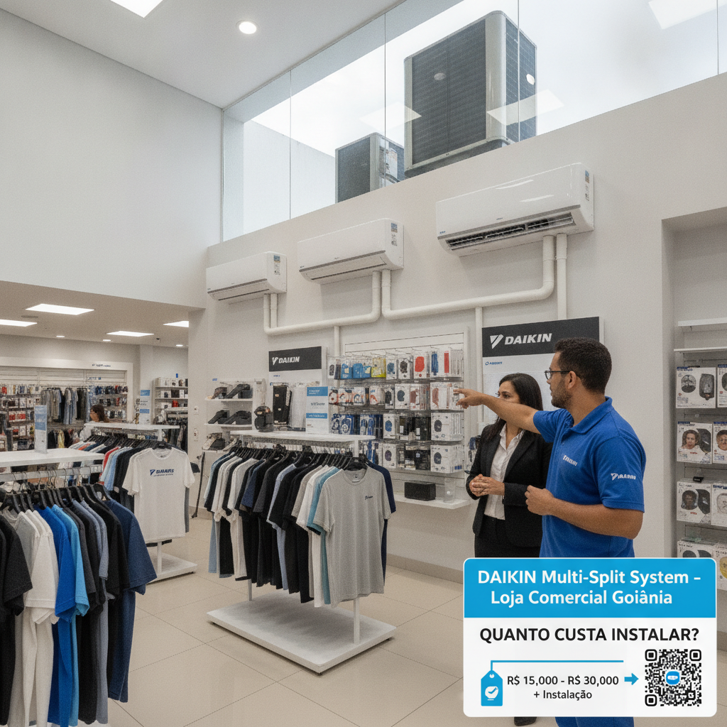 Sistema Multi Split Daikin para Comércio em Goiânia