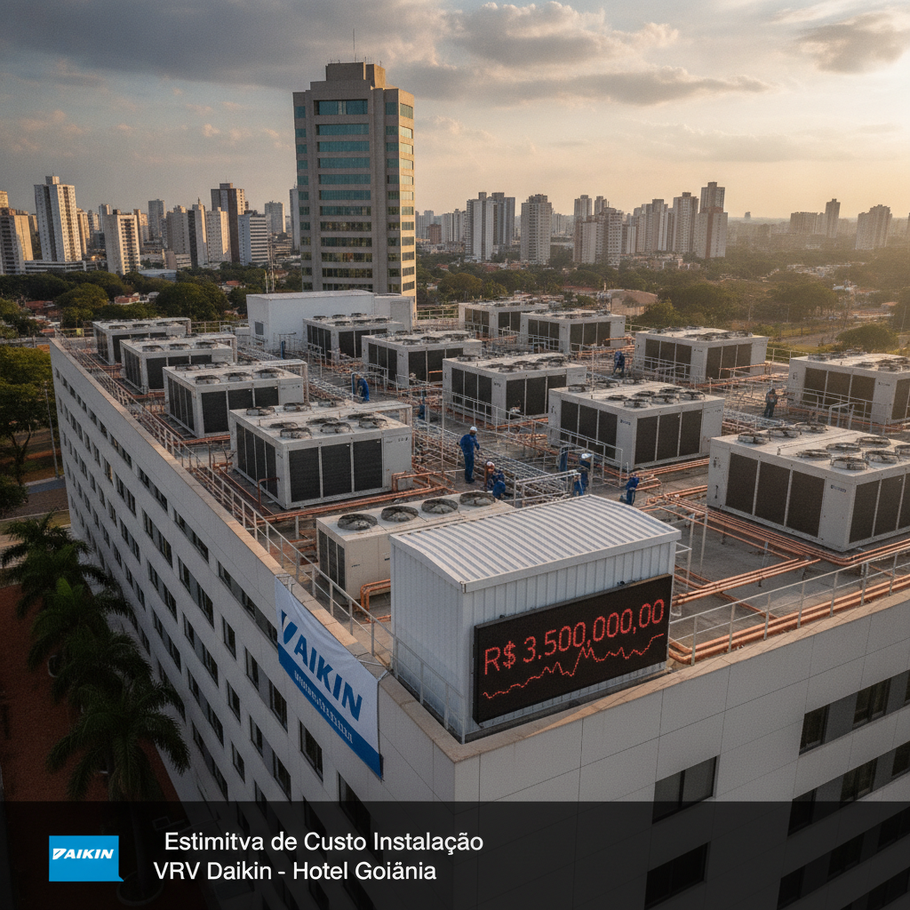 Sistema VRV Daikin para Hotel em Goiânia: Como Funciona